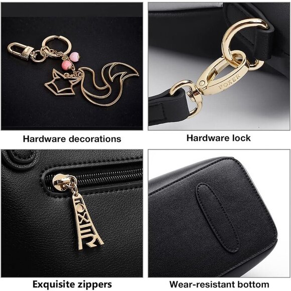 ❤️  Tote Designer Handbags for Women Genuine Leather Top handle Bags Purses - Picture 6 of 6